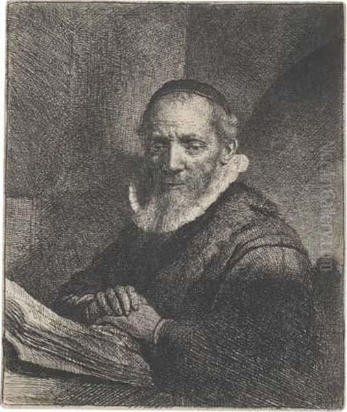 Jan Cornelis Sylvius, Preacher by Rembrandt Van Rijn