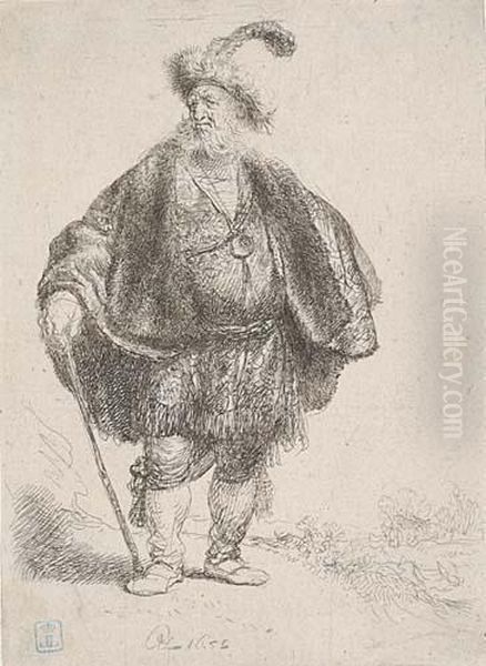 The Persian Oil Painting by Rembrandt Van Rijn