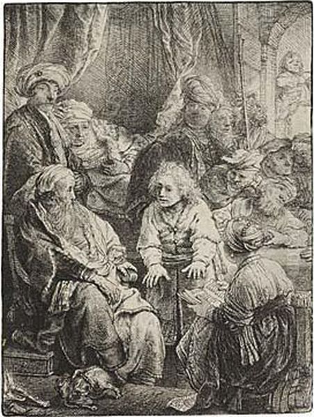 Joseph Telling His Dreams Oil Painting by Rembrandt Van Rijn