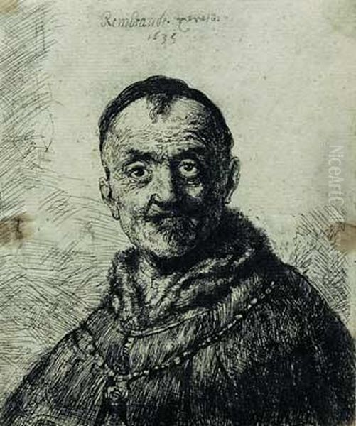 Testa Orientale Oil Painting by Rembrandt Van Rijn