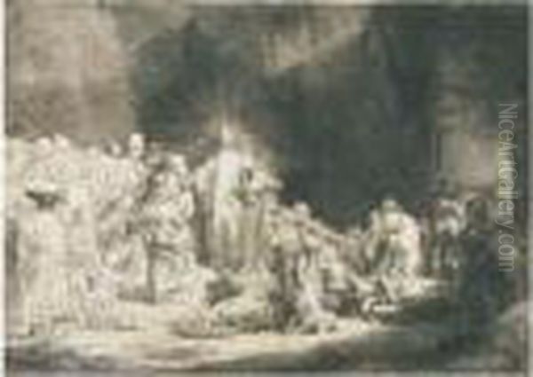 La Piece Aux Cent Florins Oil Painting by Rembrandt Van Rijn