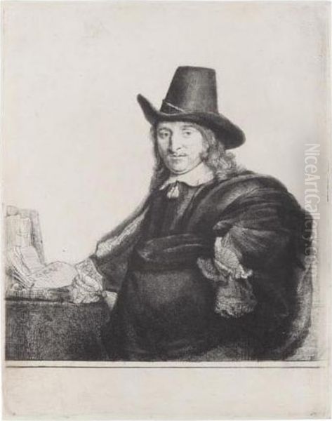 Jan Asselyn Oil Painting by Rembrandt Van Rijn