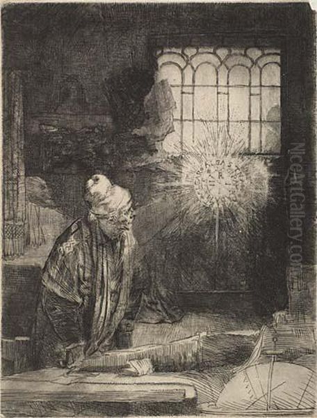 Faust Oil Painting by Rembrandt Van Rijn