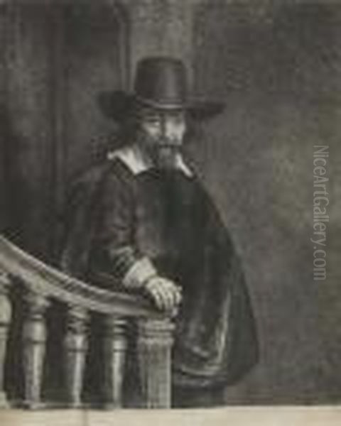 Ephraim Bonus, Jewish Physician Oil Painting by Rembrandt Van Rijn