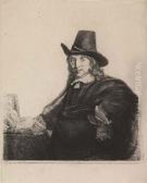 Jan Asselyn, Painter Oil Painting by Rembrandt Van Rijn