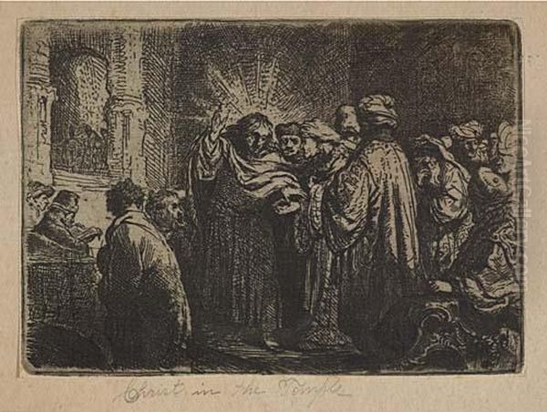 The Tribute Money Oil Painting by Rembrandt Van Rijn