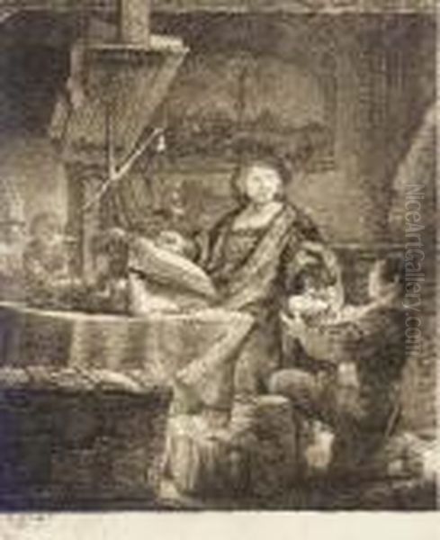 Jan Uytenbogaert, 'the Goldweigher' Oil Painting by Rembrandt Van Rijn