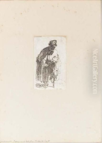 Beggar With A Wooden Leg Oil Painting by Rembrandt Van Rijn