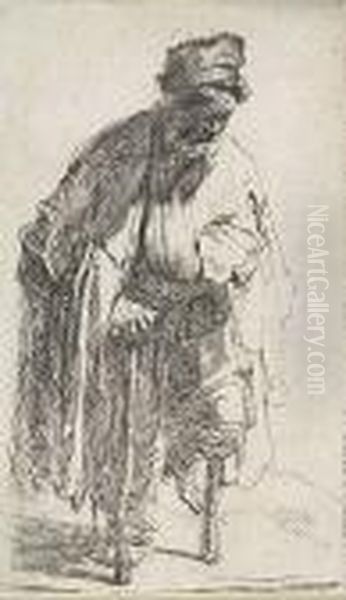 Beggar With A Wooden Leg Oil Painting by Rembrandt Van Rijn