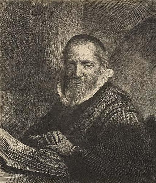 Jan Cornelis Sylvius, Preacher Oil Painting by Rembrandt Van Rijn