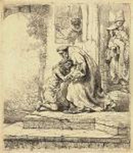 The Return Of The Prodigal Son Oil Painting by Rembrandt Van Rijn