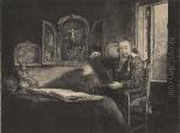 Abraham Francen, Apothecary Oil Painting by Rembrandt Van Rijn