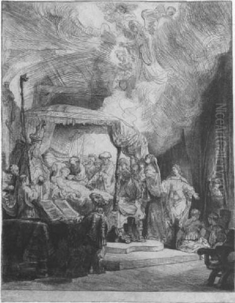 Death Of The Virgin Oil Painting by Rembrandt Van Rijn