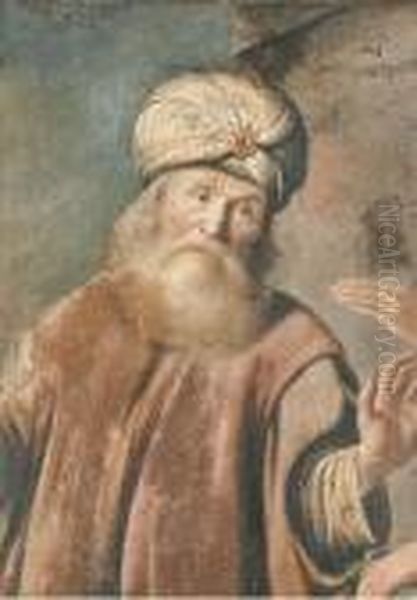 An Elder From The Old Testament Oil Painting by Rembrandt Van Rijn