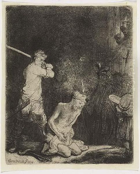 The Beheading Of John The Baptist Oil Painting by Rembrandt Van Rijn