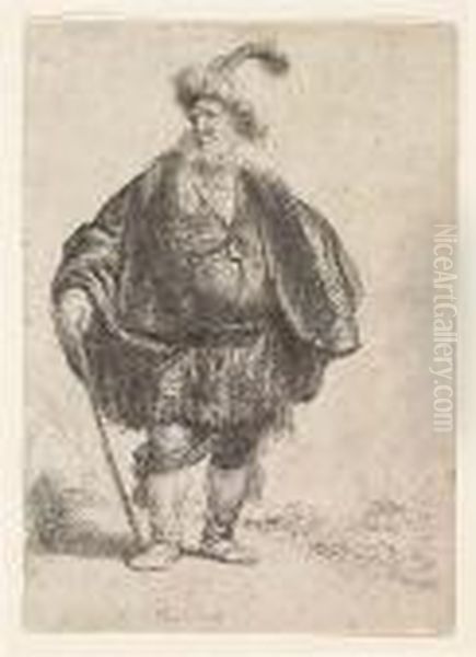 The Persian<</b> Oil Painting by Rembrandt Van Rijn