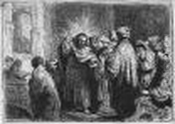 The Tribute Money (b., Holl.68; H.124; Bb.35-2) Oil Painting by Rembrandt Van Rijn