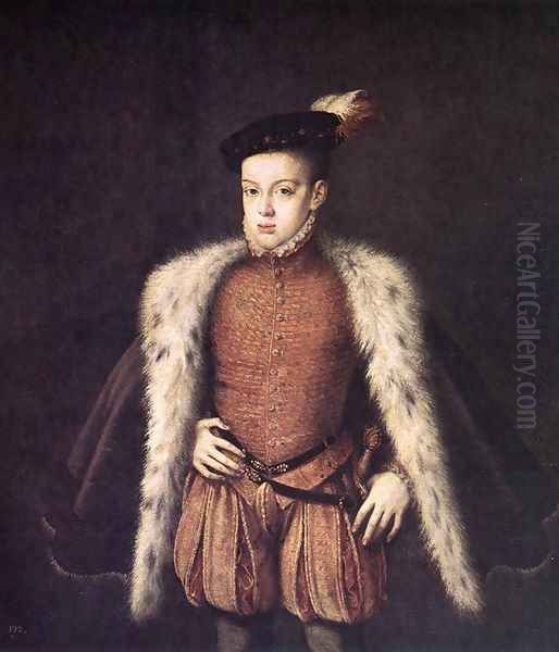 Prince Don Carlos of Austria Oil Painting by Alonso Sanchez Coello