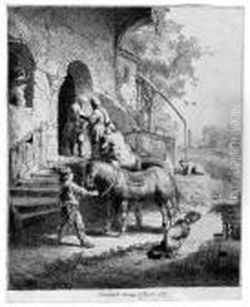 The Good Samaritan Oil Painting by Rembrandt Van Rijn