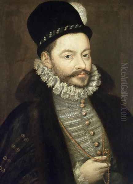 Portrait of Antonio Perez 1539-1611, Secretary of Felipe II Oil Painting by Alonso Sanchez Coello