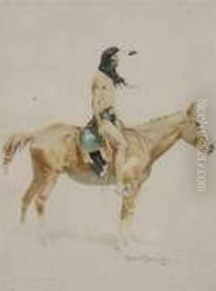 The Cheyenne Buck Oil Painting by Frederic Remington