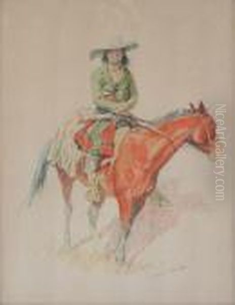 ''old Ramon'' Oil Painting by Frederic Remington