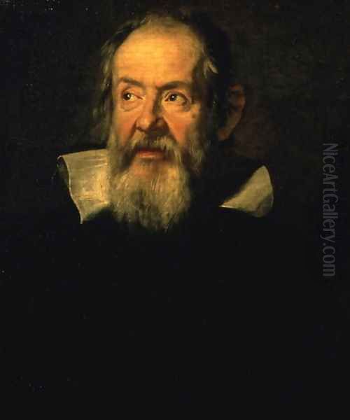 Portrait of Galileo Galilei 1564-1642 1636 Oil Painting by Justus Sustermans