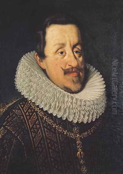 Portrait of Ferdinand II 1578-1637 of Habsbourg, 1622-37 Oil Painting by Justus Sustermans