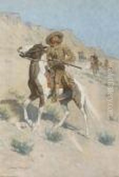 The Scout Oil Painting by Frederic Remington