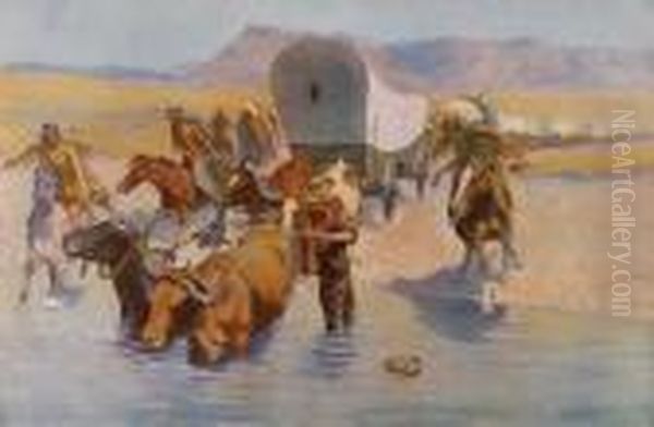 The Emigrants Oil Painting by Frederic Remington