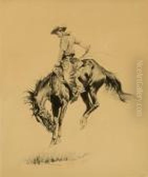 Sunfisher Oil Painting by Frederic Remington