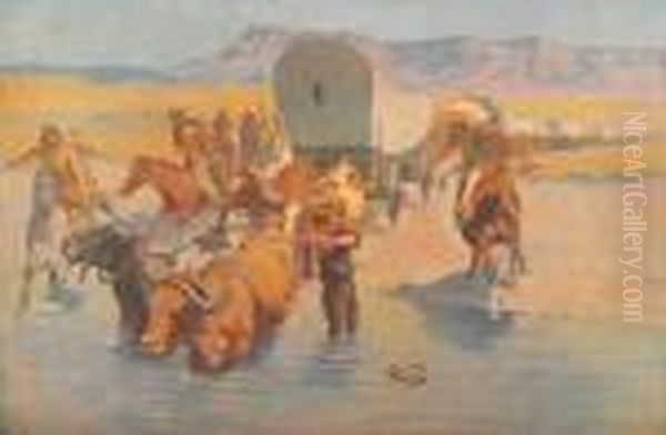 Artist's Proofs, Six Remington Paintings In Colors Oil Painting by Frederic Remington