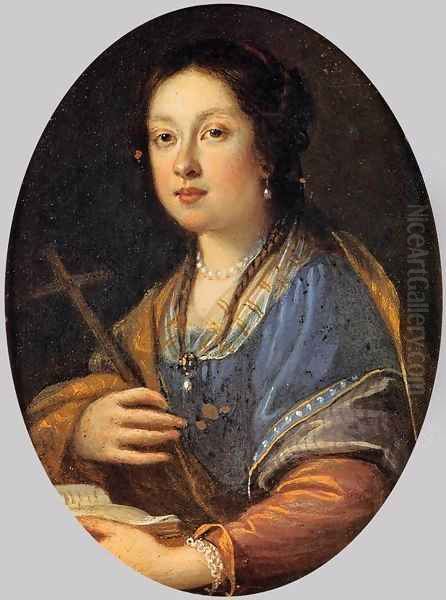 Portrait of Margherita de' Medici Oil Painting by Justus Sustermans