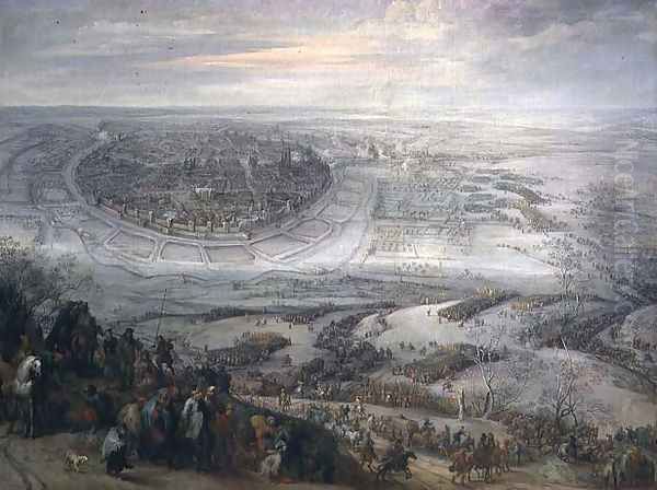 The Siege of Freiberg in Meissen, 1643 Oil Painting by Pieter Snayers