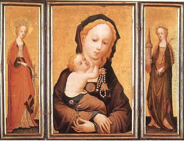 Triptych Oil Painting by Master of Saint Veronica