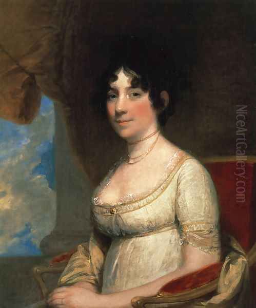 Dolley Madison (Mrs. James Madison) 1804 Oil Painting by Gilbert Stuart