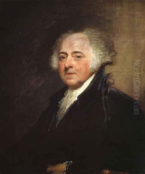 John Adams 1800-15 Oil Painting by Gilbert Stuart