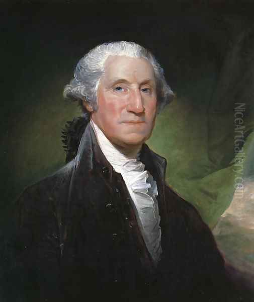 George Washington (The Gibbs-Channing-Avery Portrait) Oil Painting by Gilbert Stuart