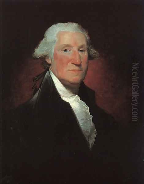 Portrait of George Washington (Vaughan Washington) 1795 Oil Painting by Gilbert Stuart