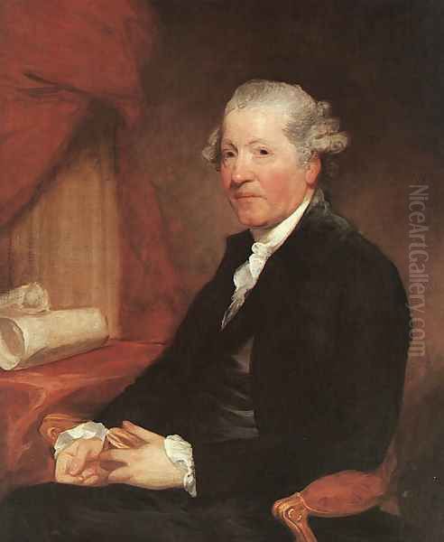 Portrait of Sir Joshua Reynolds 1784 Oil Painting by Gilbert Stuart