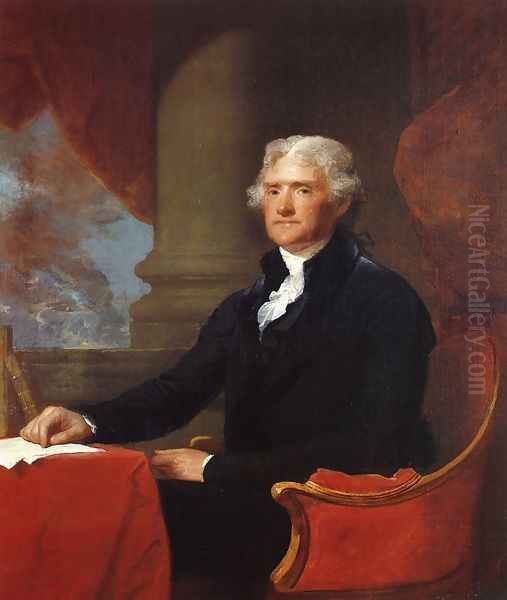 Thomas Jefferson 1805-07 Oil Painting by Gilbert Stuart