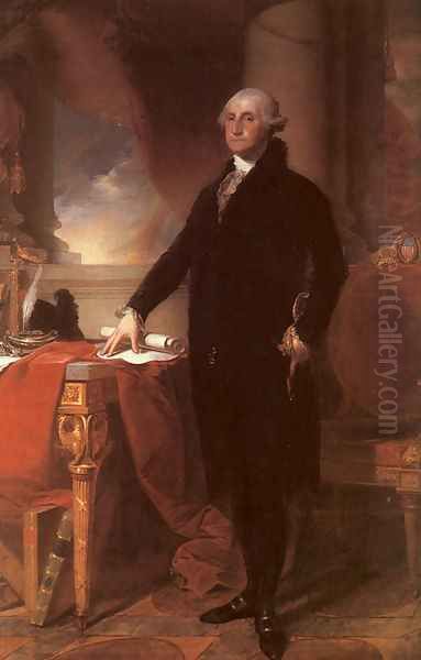 George Washington 1796 Oil Painting by Gilbert Stuart