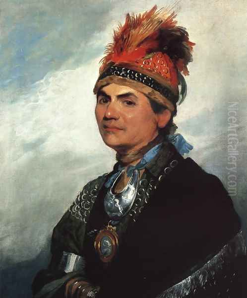 Joseph Brant Oil Painting by Gilbert Stuart