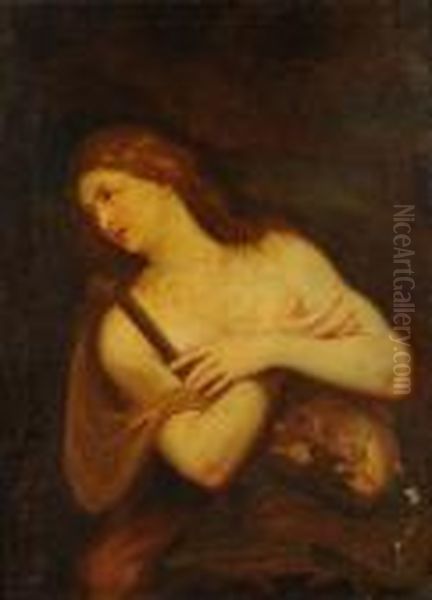 Maddalena Addolorata Oil Painting by Guido Reni