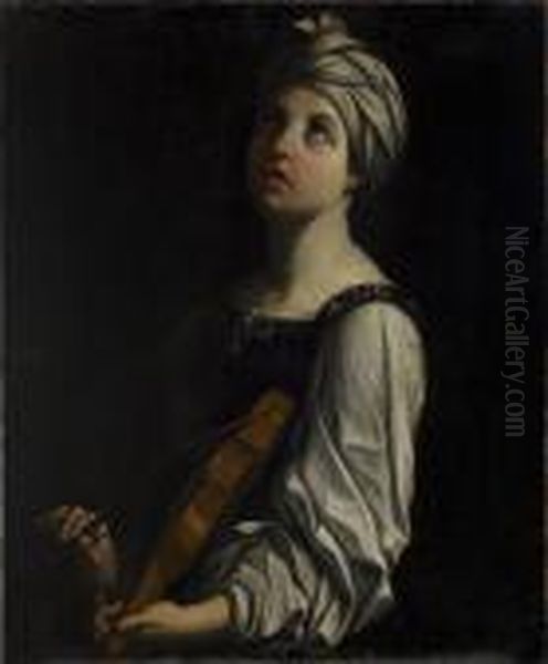 Sankta Cecilia Oil Painting by Guido Reni