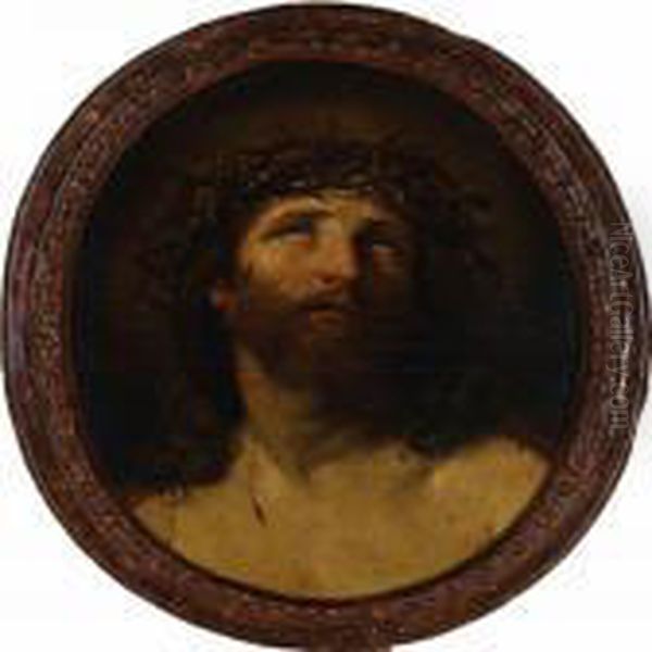 The Suffering Jesus Christ With The Thorn Crown Oil Painting by Guido Reni