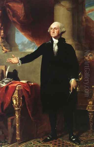 George Washington (The Landsdowne Portrait) Oil Painting by Gilbert Stuart