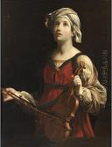 Saint Cecil Oil Painting by Guido Reni