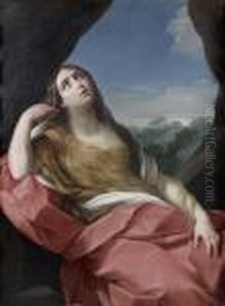 Marie-madeleine Repentante Oil Painting by Guido Reni