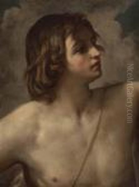 Der Junge David Oil Painting by Guido Reni